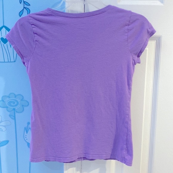 Route 66 Graphic 100% Cotton Purple Violet Princess Tee Girls Size L - (10-12) ! - Picture 4 of 8
